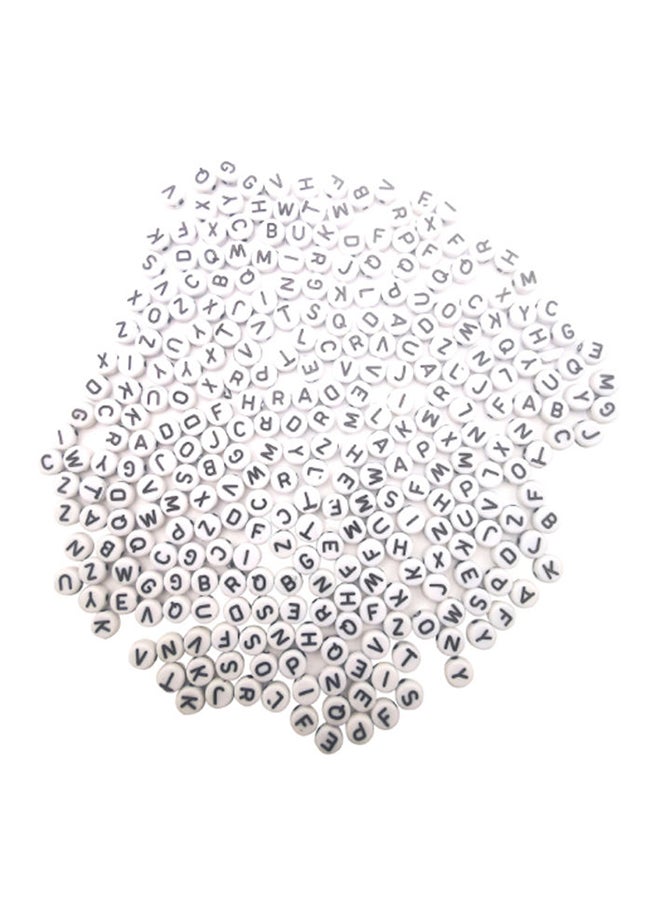 1000-Piece DIY Crafting Round Alphabet Letters Spacer Bead Set