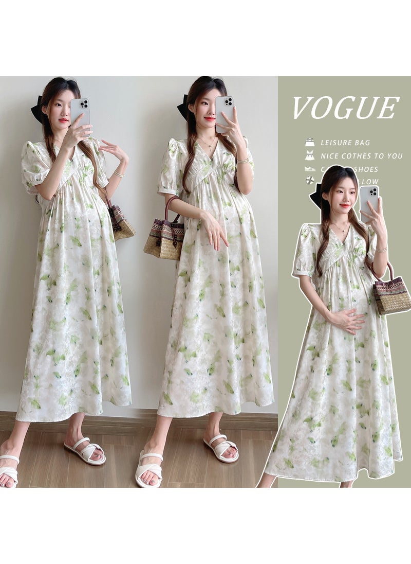 1 x 5 pcs Fashion Maternity Chiffon Dress Summer Korean Picture Color