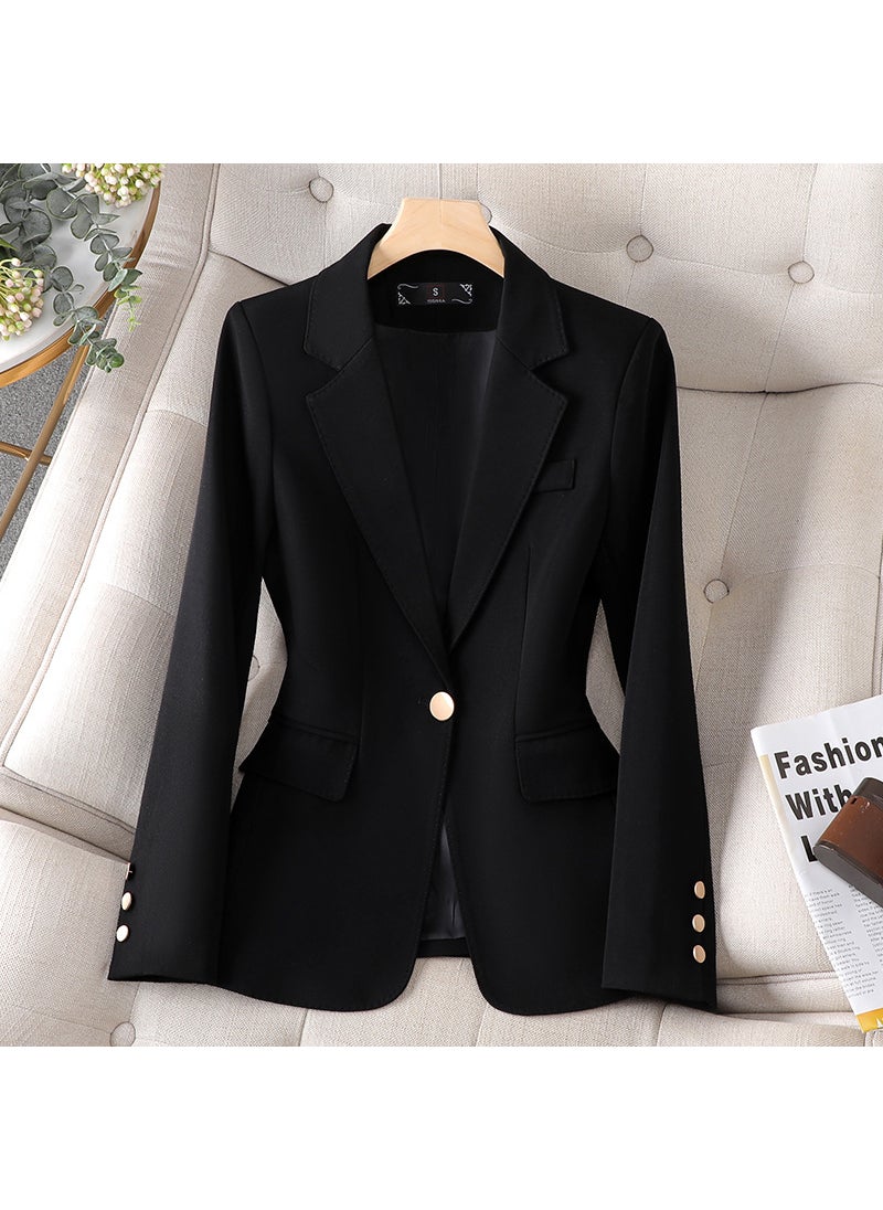 Khaki Womens Blazer Spring 2023 Slim Fit Apricot suit