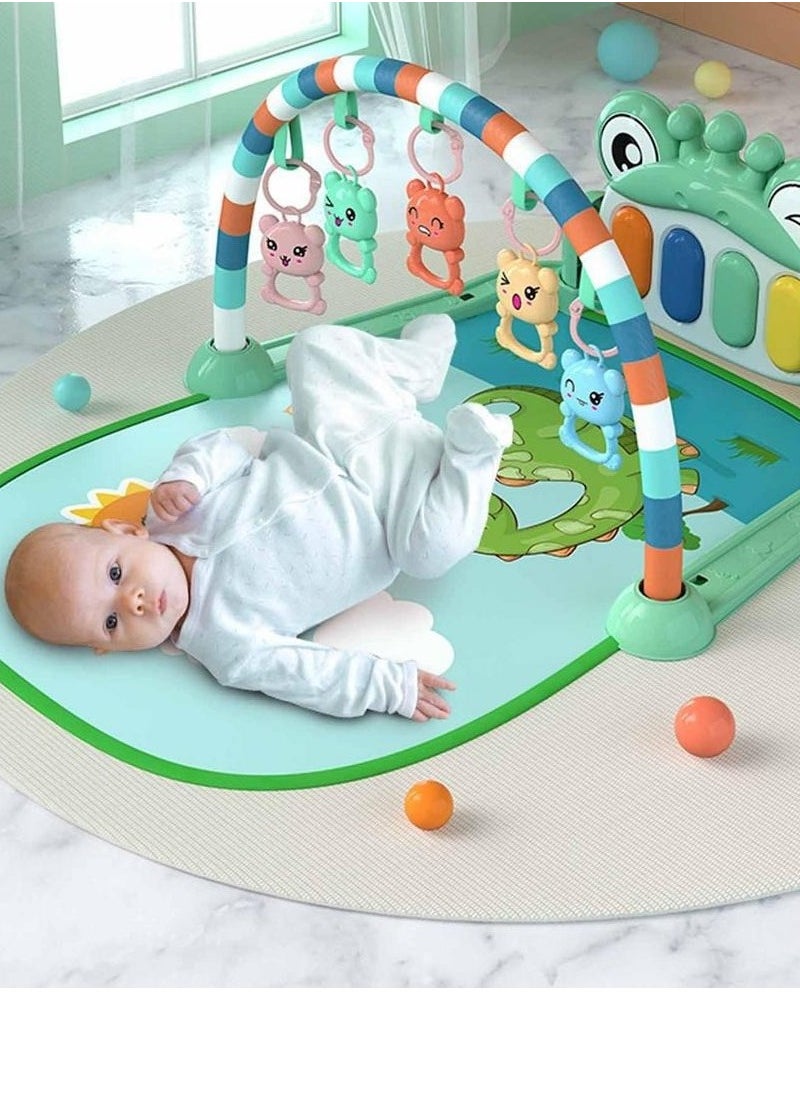 Non-Toxic Musical Piano Play Indoor Mat Center With Melodies Rattle For Kids Multicolour