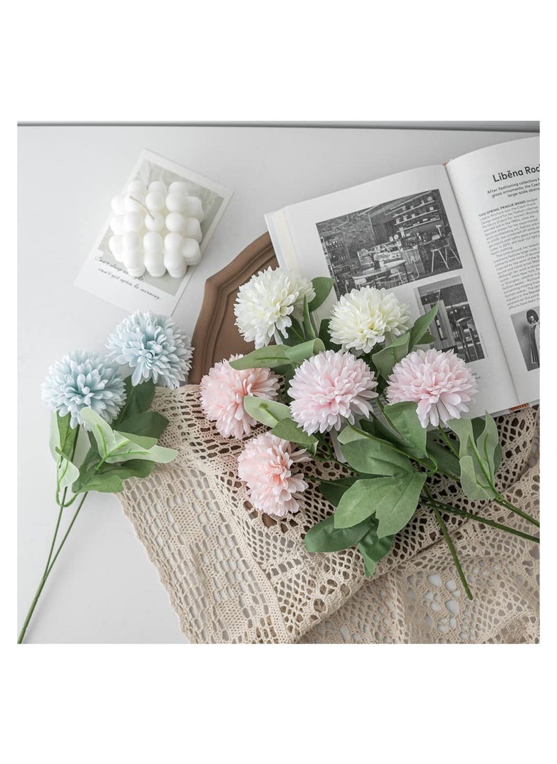 Artificial Flowers Bouquets Faux Hydrangea Arrangements for Table Centerpieces Home Garden Party Office Wedding Decoration for Living Room Kitchen Decor