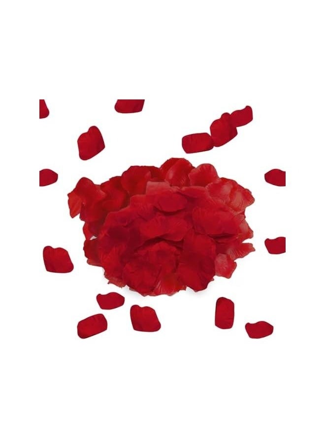 600-Piece Artificial Rose Petal Set Rose Red，for Bedroom, Wedding Party, Confession Party Decorations, Anniversaries, Valentine's Day and Birthday