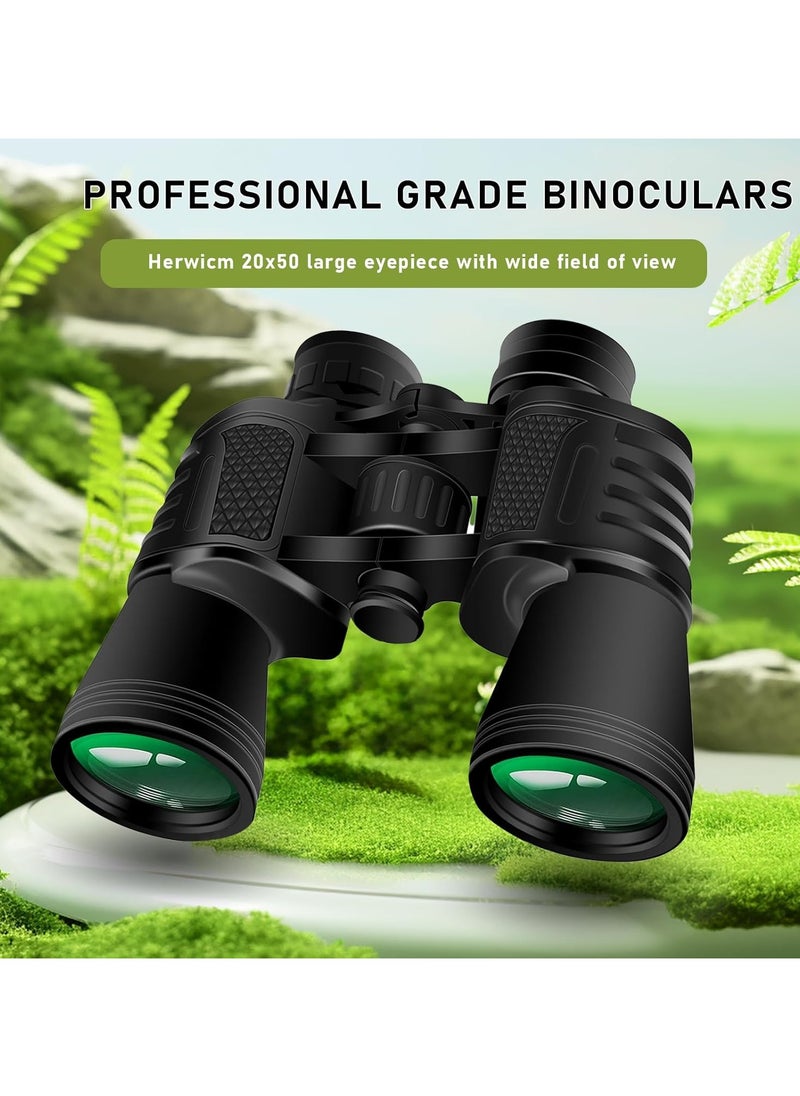 Adult Binoculars High Power 20x50 Binoculars Designed with 20x Magnification (20x50)