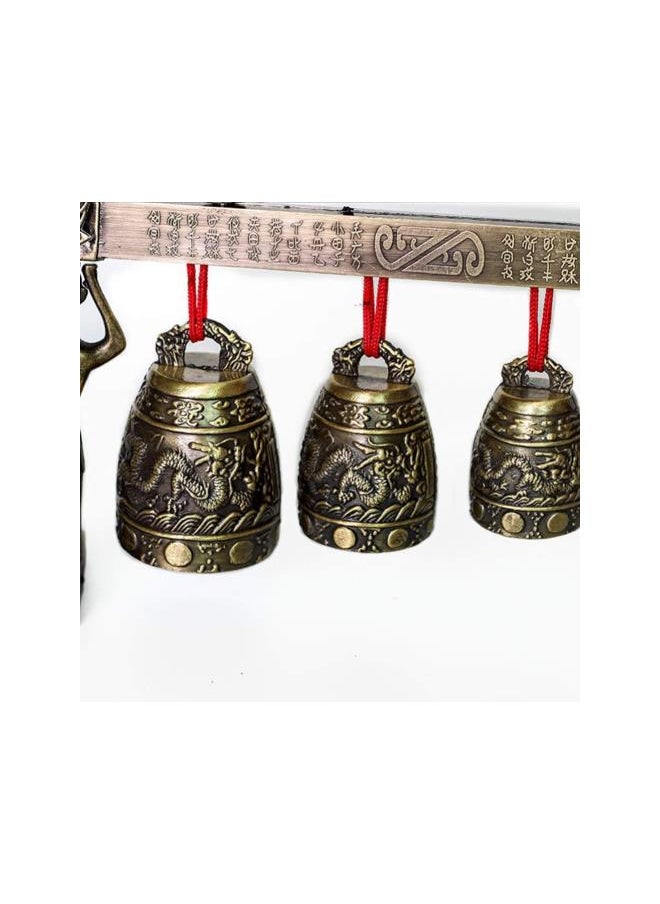 Chinese Bell Chimes Meditation Chime Musical Instrument Percussion Chinese Ancient Folk Instrument Souvenir Gift for Office Decoration (Pattern 3)