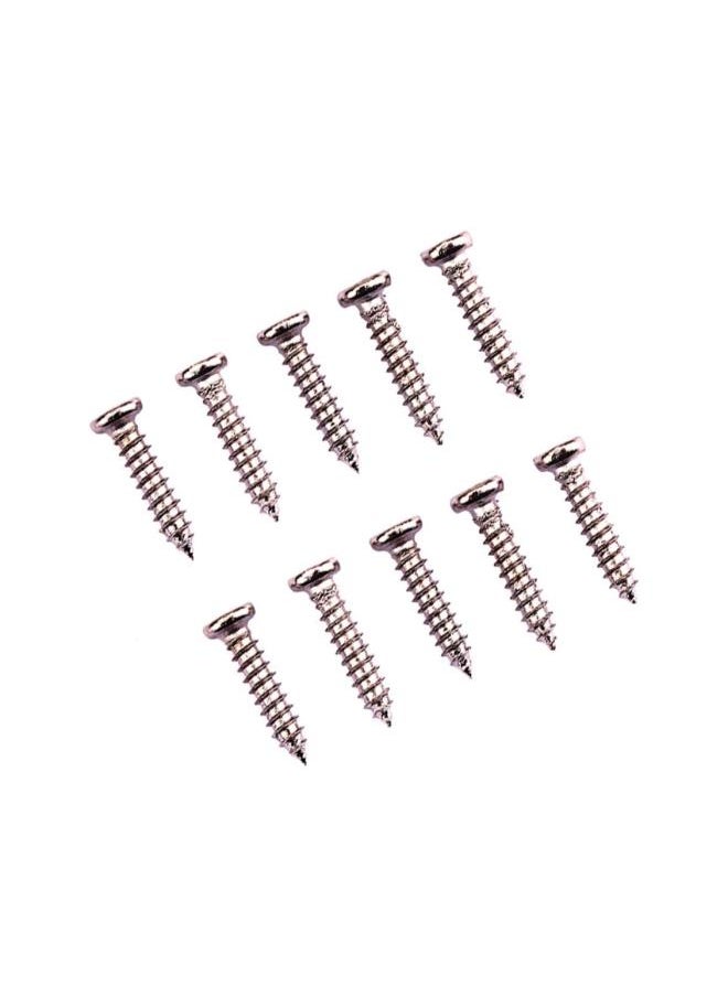 50 PCS Tuning Peg Tuning Key Screws Machine Heads Guitar Tuner Mounting Screws for Electric/Acoustic Guitar Bass 11 x 2 mm (Silver)