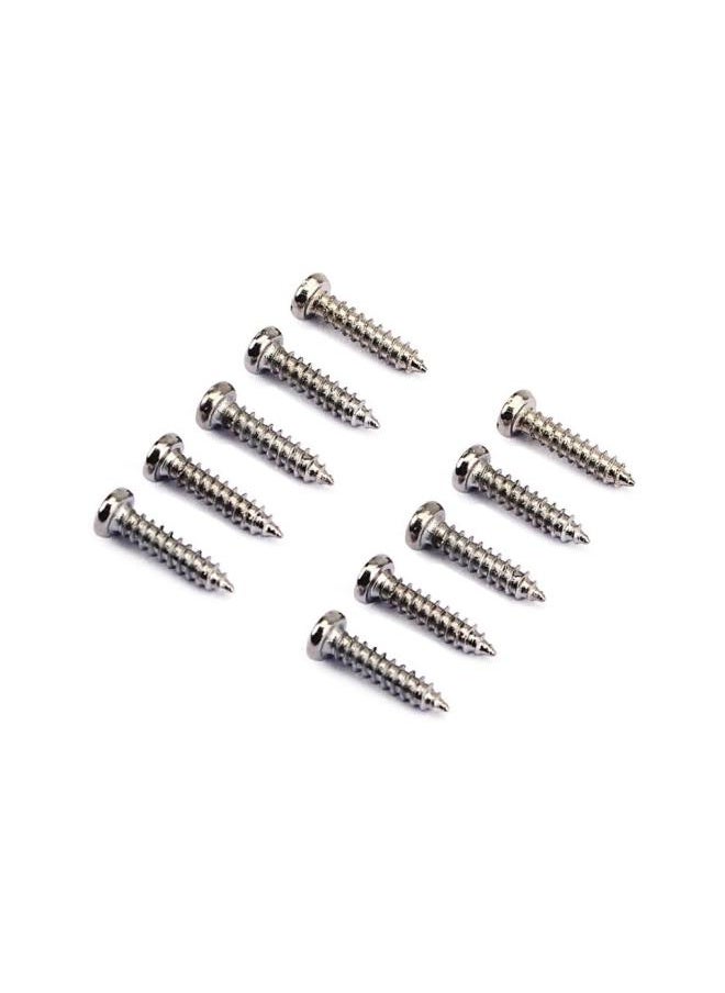 50 PCS Tuning Peg Tuning Key Screws Machine Heads Guitar Tuner Mounting Screws for Electric/Acoustic Guitar Bass 11 x 2 mm (Silver)