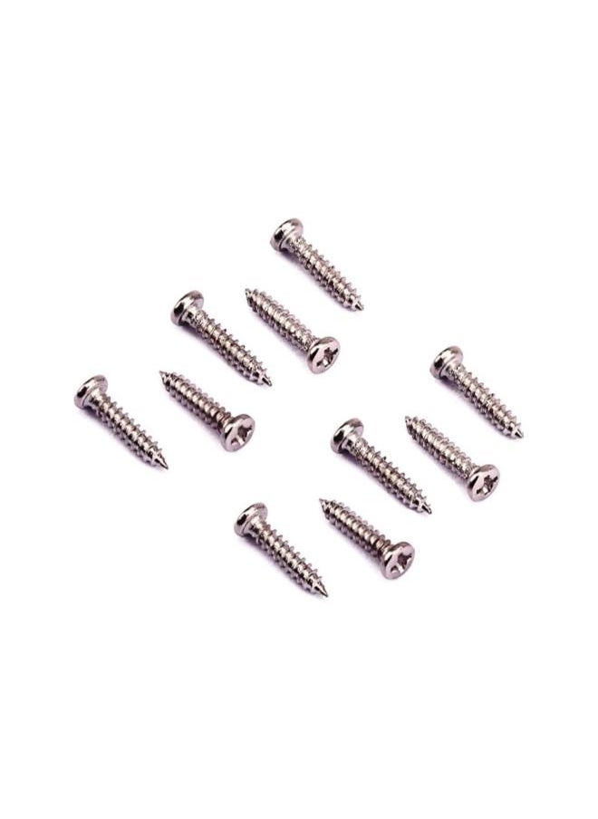 50 PCS Tuning Peg Tuning Key Screws Machine Heads Guitar Tuner Mounting Screws for Electric/Acoustic Guitar Bass 11 x 2 mm (Silver)