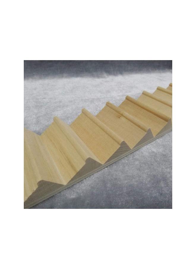 Mini Staircase Wooden 1/12 DIY Stairway Accessory Model Without Armrest for Mini House Scene 1Pc