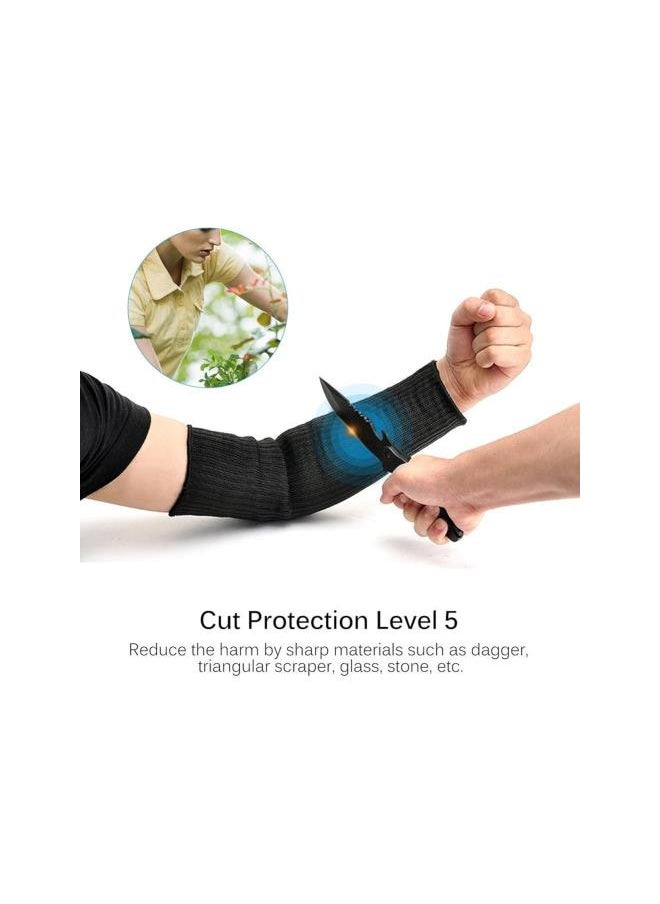 Arm Protection Sleeve, 1 Pair Cut Resistant Heat Resistant Sleeve for Garden Kitchen Farm Work Cut protection Light heat protection