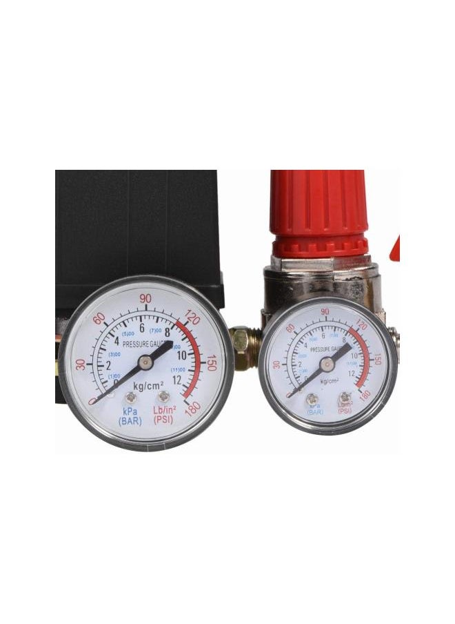 Air Compressor Valve, Small Air Compressor Pressure Switch Control Valve Regulator with Gauges