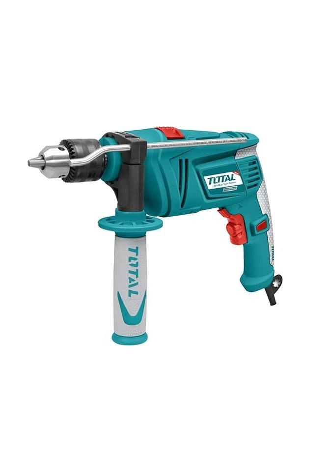 TOTAL Impact Drill 680W (TG1061356) – Powerful Electric Drill with Hammer Function, 13mm Max Drilling Capacity, Variable Speed, Forward/Reverse Switch for DIY & Home Improvement Projects