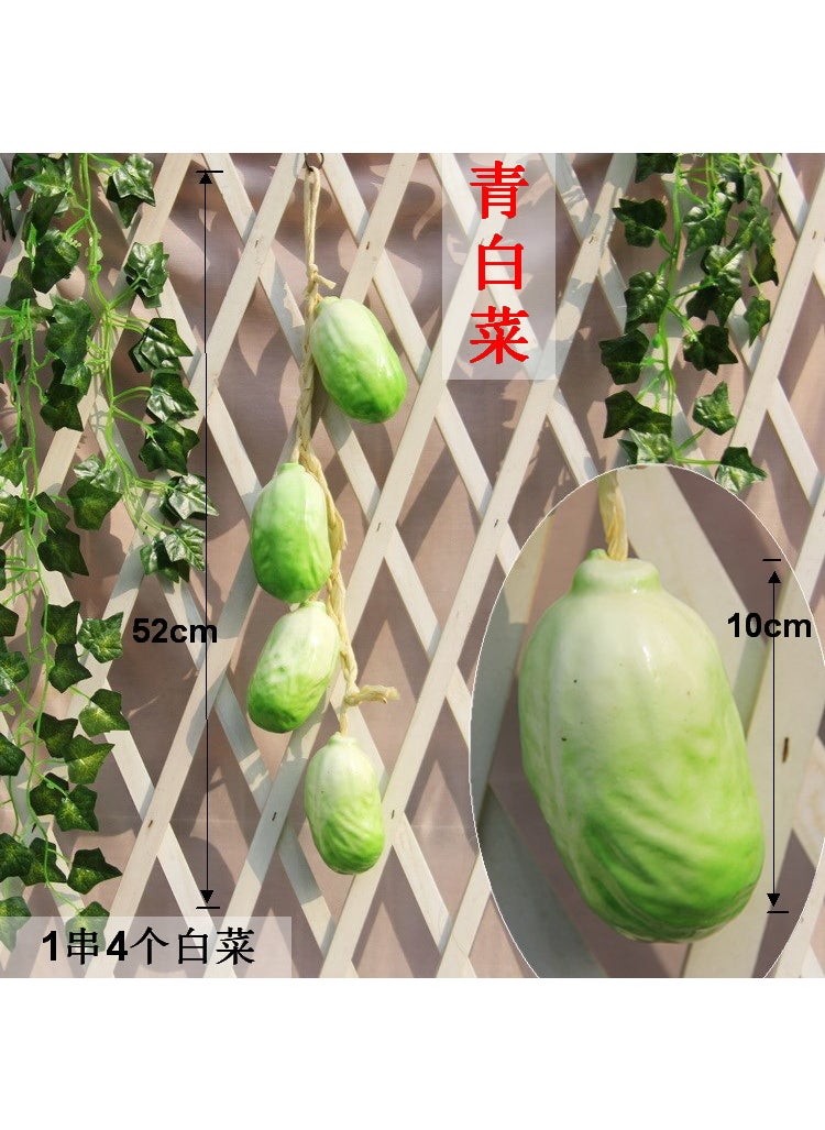 1 x 5 pcs Artificial Vegetables Fruits Garland Props White cabbage