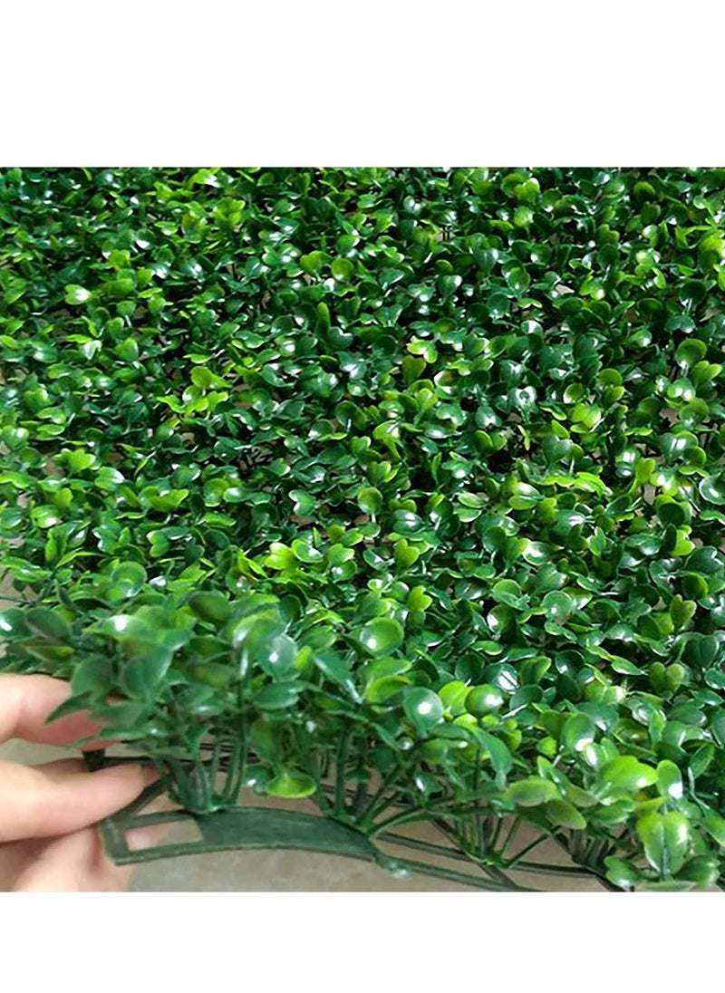 10pcs Artificial Wall Grass Boxwood Panels Topiary Hedge Plant Artificial Grass Plant Lawn Board Wall Fence