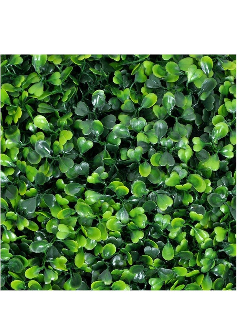 10pcs Artificial Wall Grass Boxwood Panels Topiary Hedge Plant Artificial Grass Plant Lawn Board Wall Fence