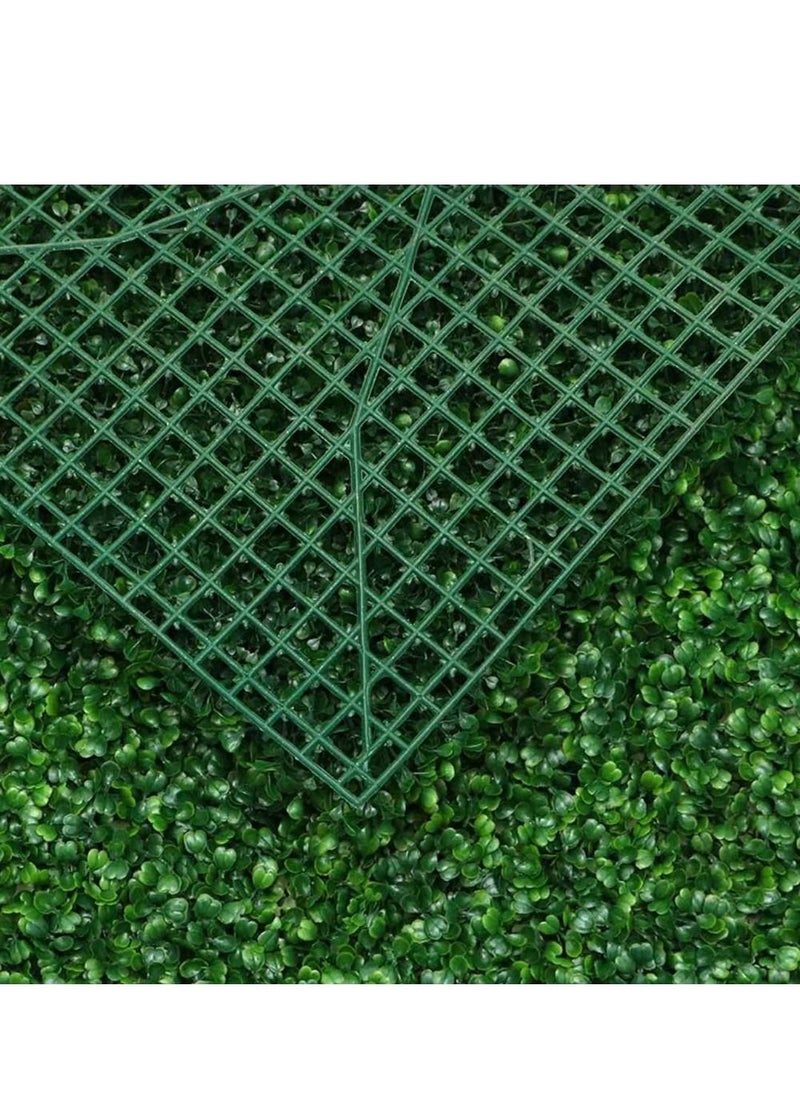 10pcs Artificial Plastic Wall Grass Green Landscaping Square Lawn Eucalyptus Leaves Turf Wall Grass For Home Indoor Outdoor Villa Garden Decoration