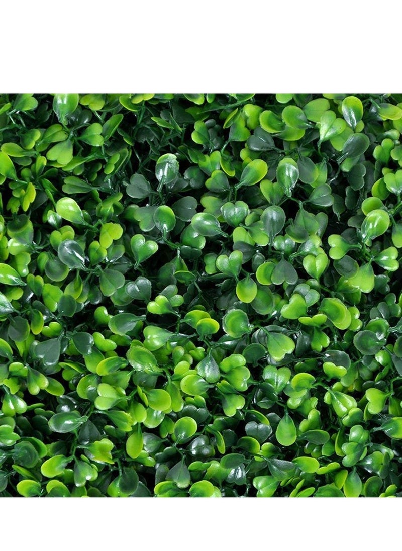 10pcs Artificial Plastic Wall Grass Green Landscaping Square Lawn Eucalyptus Leaves Turf Wall Grass For Home Indoor Outdoor Villa Garden Decoration