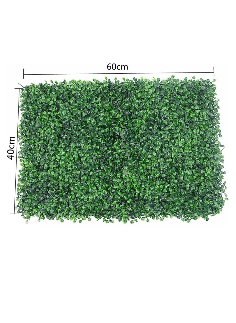 10pcs Artificial Plastic Wall Grass Green Landscaping Square Lawn Eucalyptus Leaves Turf Wall Grass For Home Indoor Outdoor Villa Garden Decoration