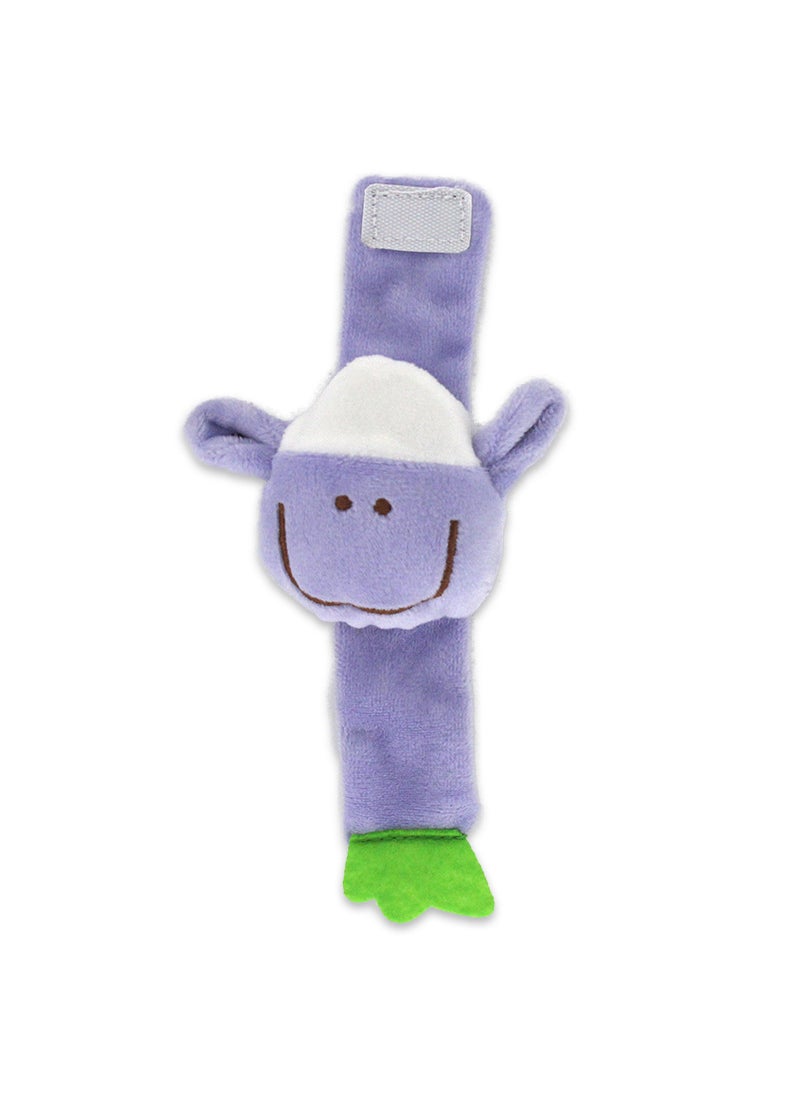 1 x 5 pcs Cute Mamibeby Baby Animal Wrist Rattle M005E Lamb