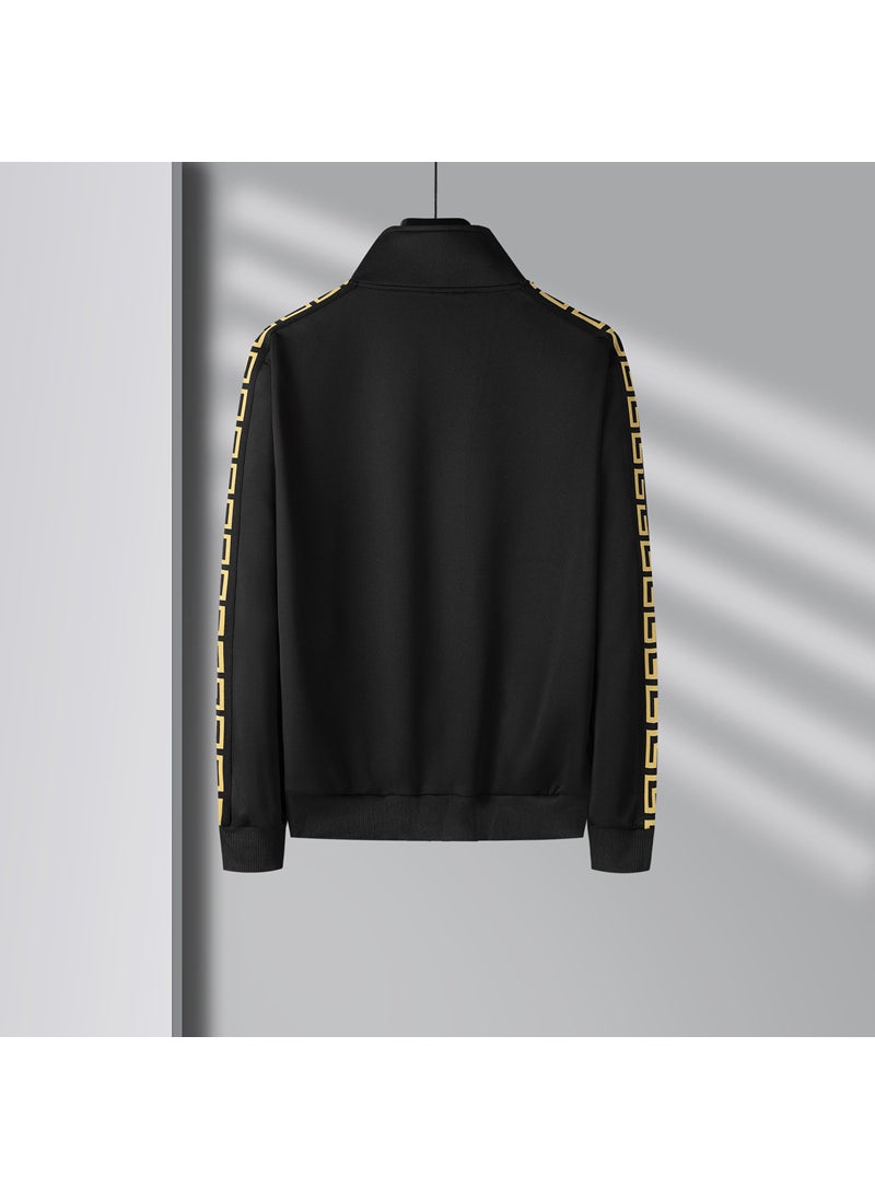 Spring Autumn Mens Casual Sport Tracksuit Korean Fashion White