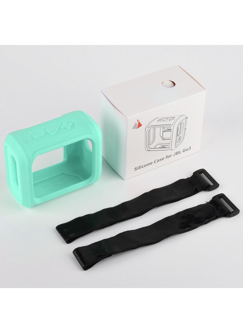 1 x 5 pcs JBL GO3 Speaker Silicone Protective Case mint green