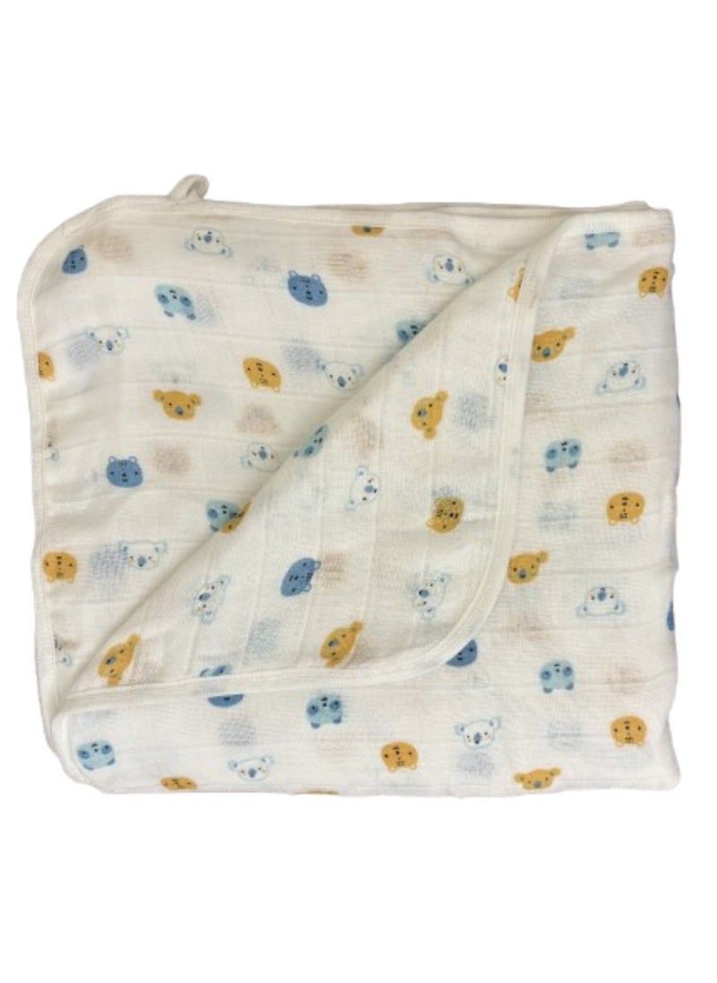 Muslin Cotton  Dohar Blanket Crib Cot Light & Soft Summer Ac Blanket babies 0 To 3 Years