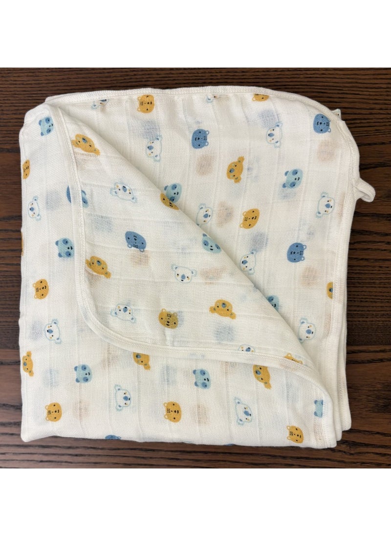 Muslin Cotton  Dohar Blanket Crib Cot Light & Soft Summer Ac Blanket babies 0 To 3 Years