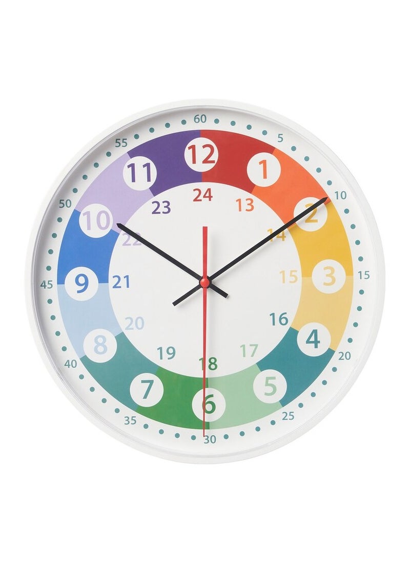 Wall clock, multicolour, 28 cm