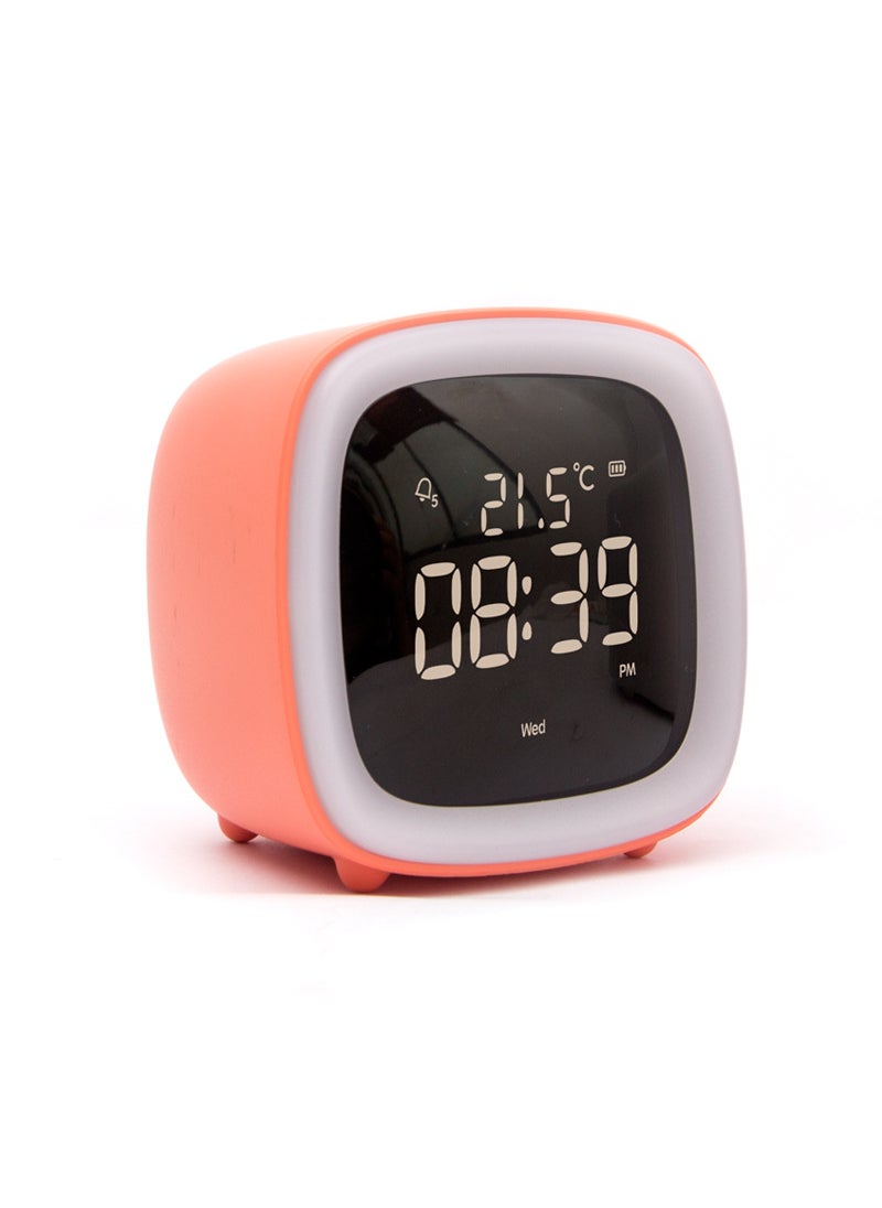 Creative Pet Cartoon LED Alarm Clock for Kids Orange