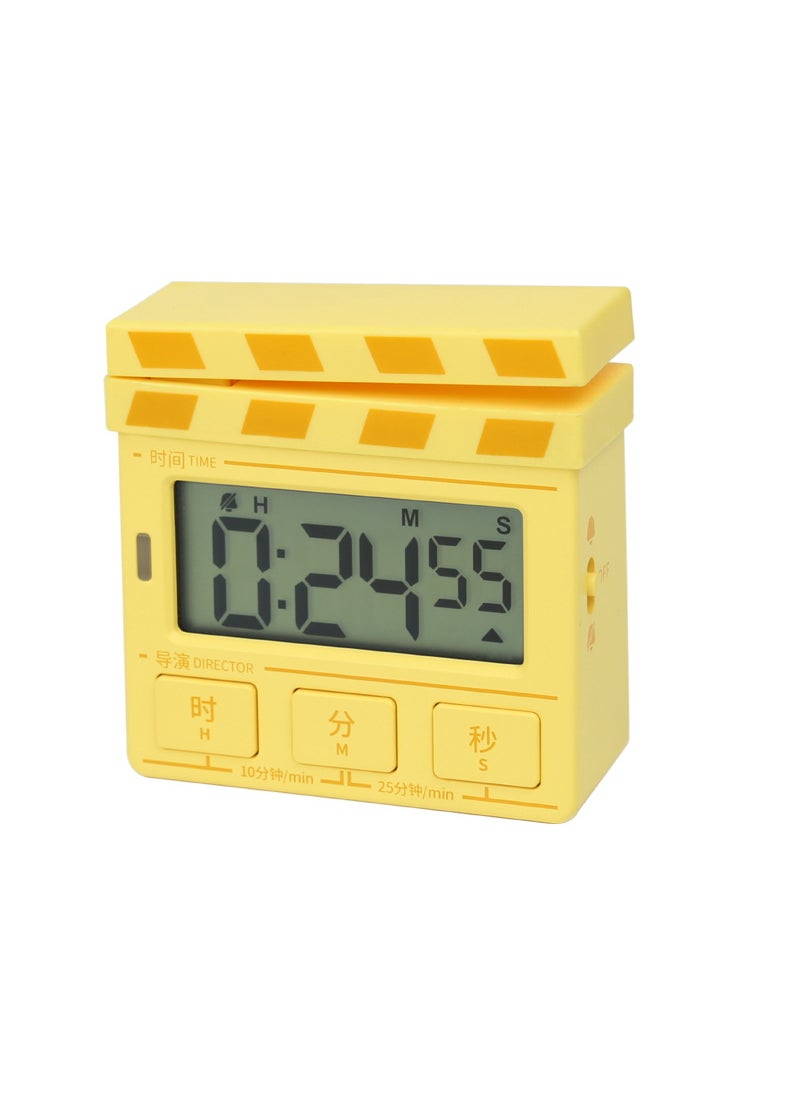 1 x 5 pcs Vintage Silent Timer for Kitchen  Study Yellow