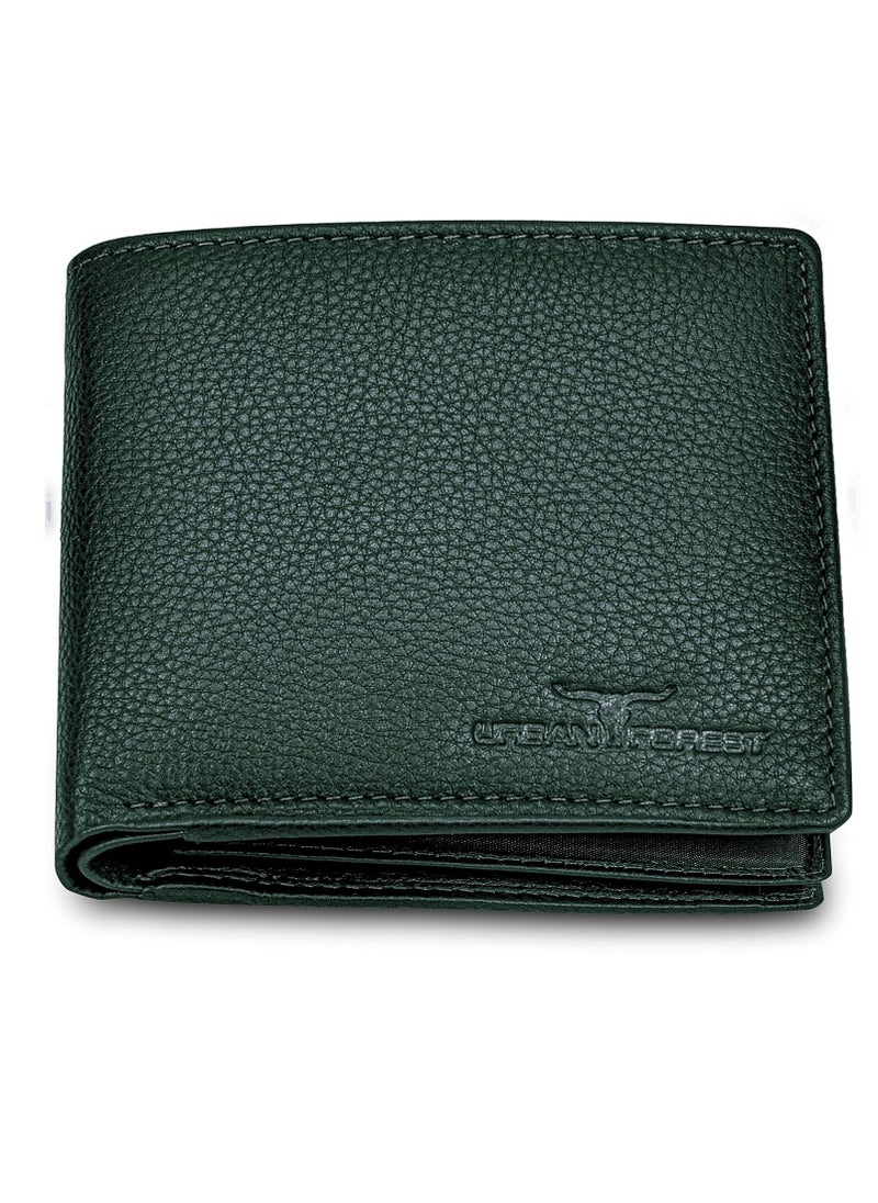 URBAN FOREST Carl Green Mens Leather Wallet for Men