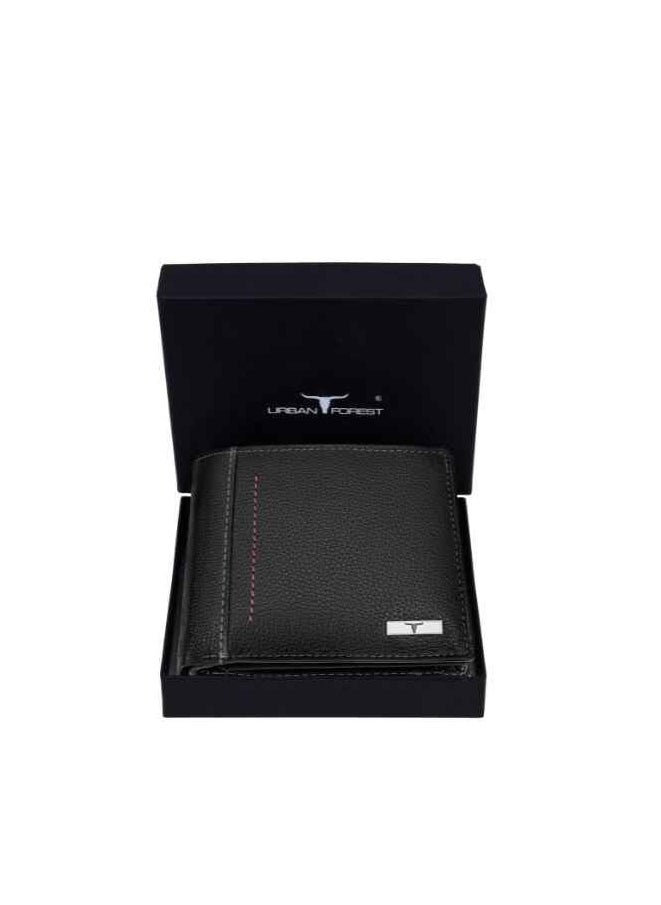 URBAN FOREST Bennette Black Leather Wallet for Men