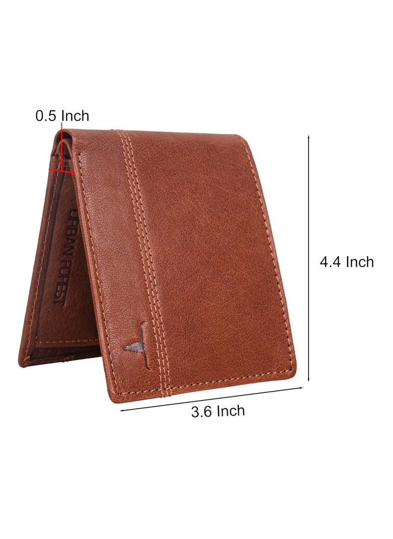 URBAN FOREST Max Redwood Leather Wallet for Men