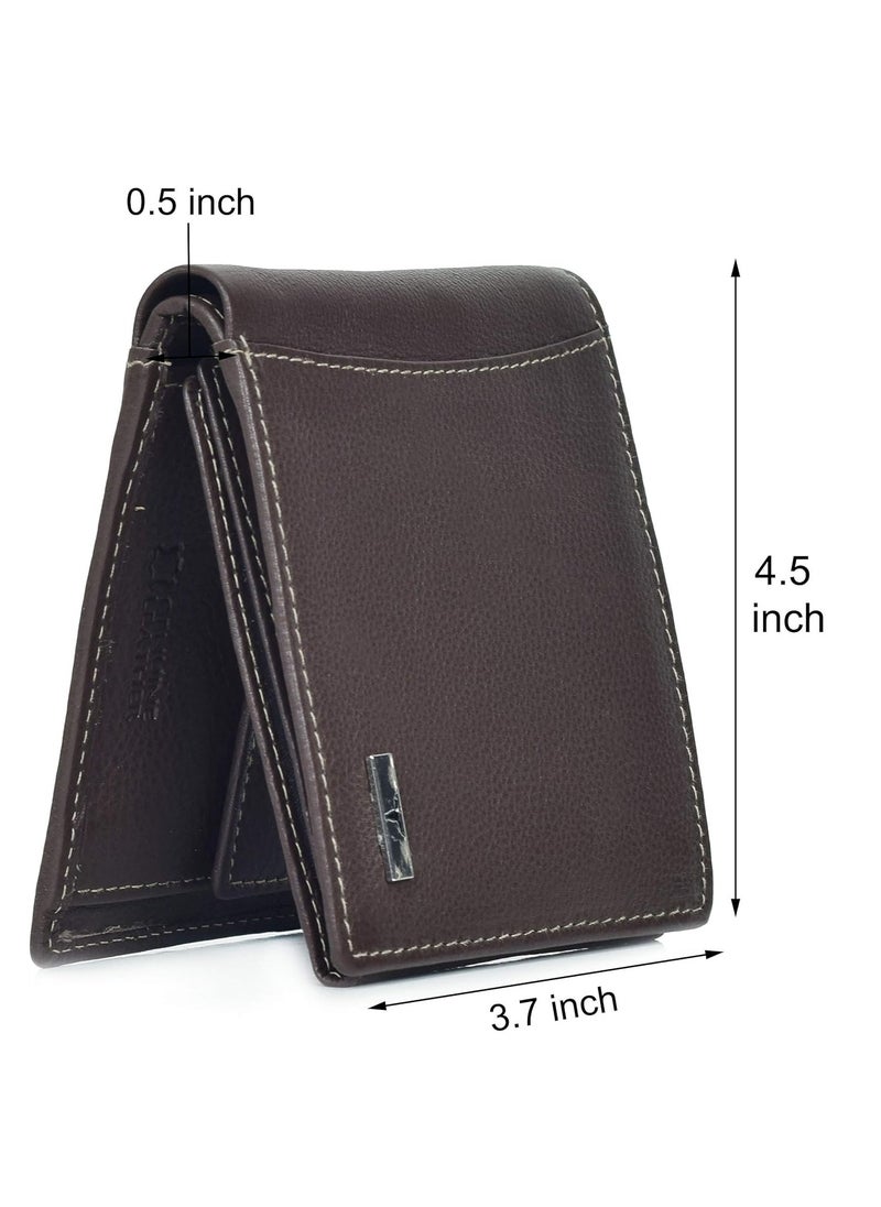 URBAN FOREST Oliver Dark Brown Leather Wallet for Men