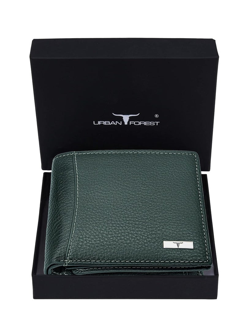 Urban Forest Oliver Green Leather Wallet for Men, 6 Card Slot