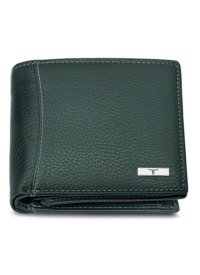 Urban Forest Oliver Green Leather Wallet for Men, 6 Card Slot