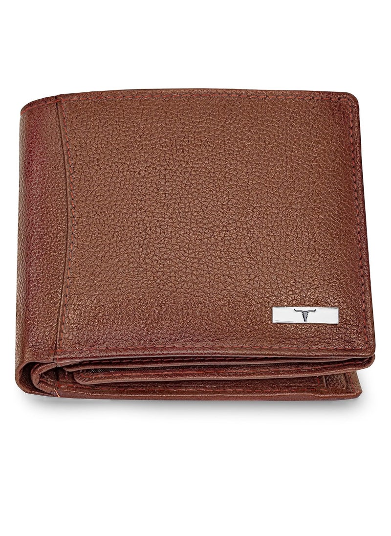 Urban Forest Oliver Redwood Light Brown Leather Wallet for Men, 6 Card Slot