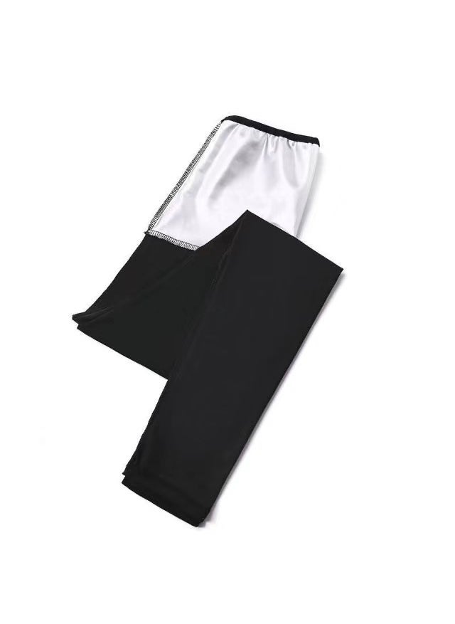 1 x 5 pcs Womens High Waist Sweat Slimming Capri Pants Nine points for waist skin coating