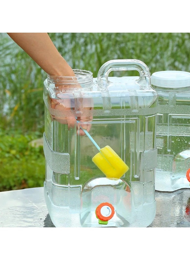 Outdoor car water bucket household water storage bucket portable mineral water large capacity portable pc transparent water storage tank