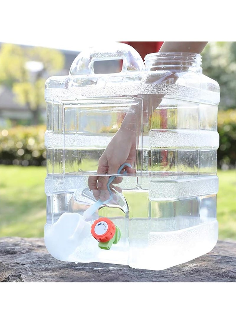 Outdoor car water bucket household water storage bucket portable mineral water large capacity portable pc transparent water storage tank