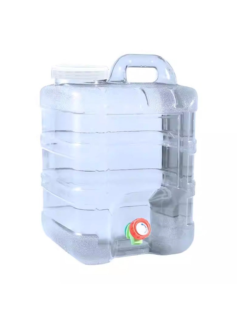 Outdoor car water bucket household water storage bucket portable mineral water large capacity portable pc transparent water storage tank