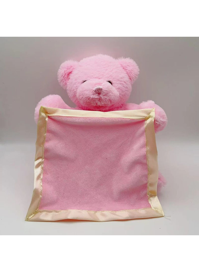 Plush Teddy with Musical Eyes Pink