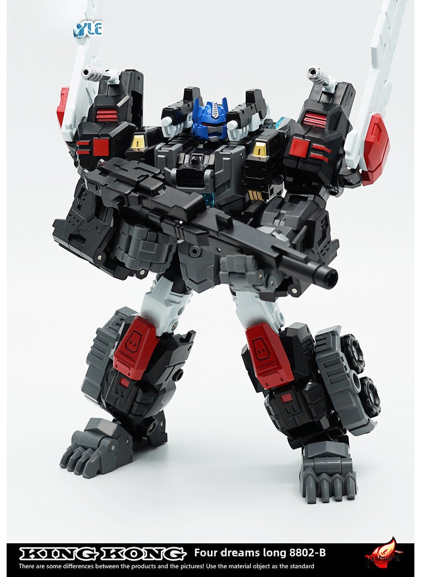 Alloy Hero Pillar SS05 Transformer Toy Model Dark version of the four-sided orangutan [8802B]]