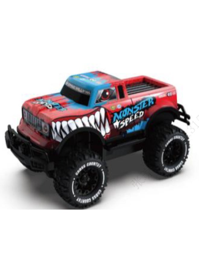 Remote-Control Graffiti Off-Road Vehicle(Red, with Light)