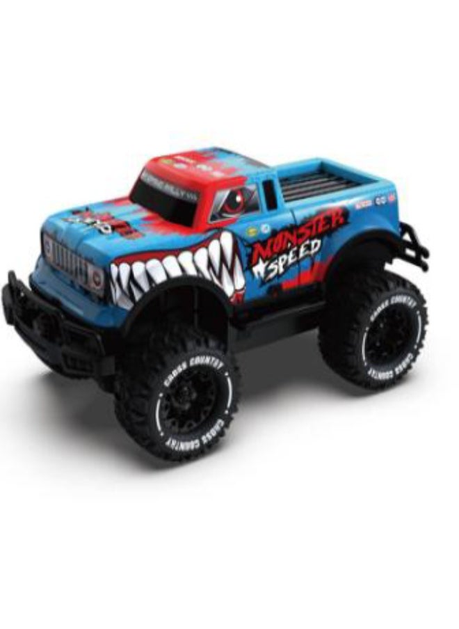 Remote-Control Graffiti Off-Road Vehicle(Blue, with Light)