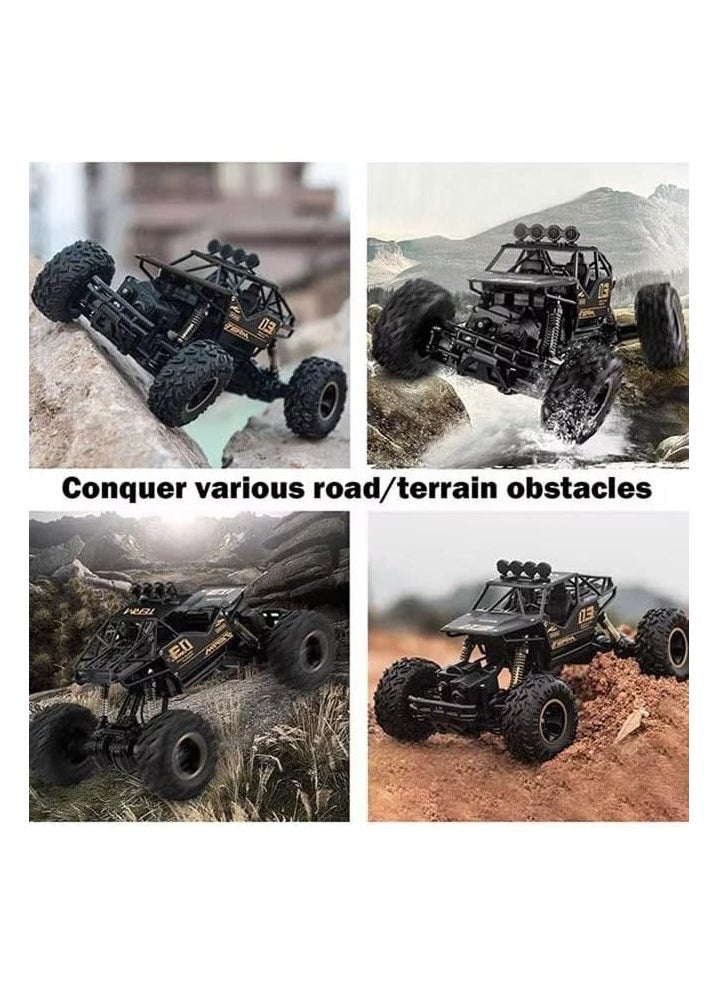 High-Speed Off-Road Bigfoot Remote Control Climbing Toy Car for Kids, Ages 8+ - Durable 4x4 RC Vehicle, 27x17x12cm, Perfect for Outdoor and indoor Adventure Play