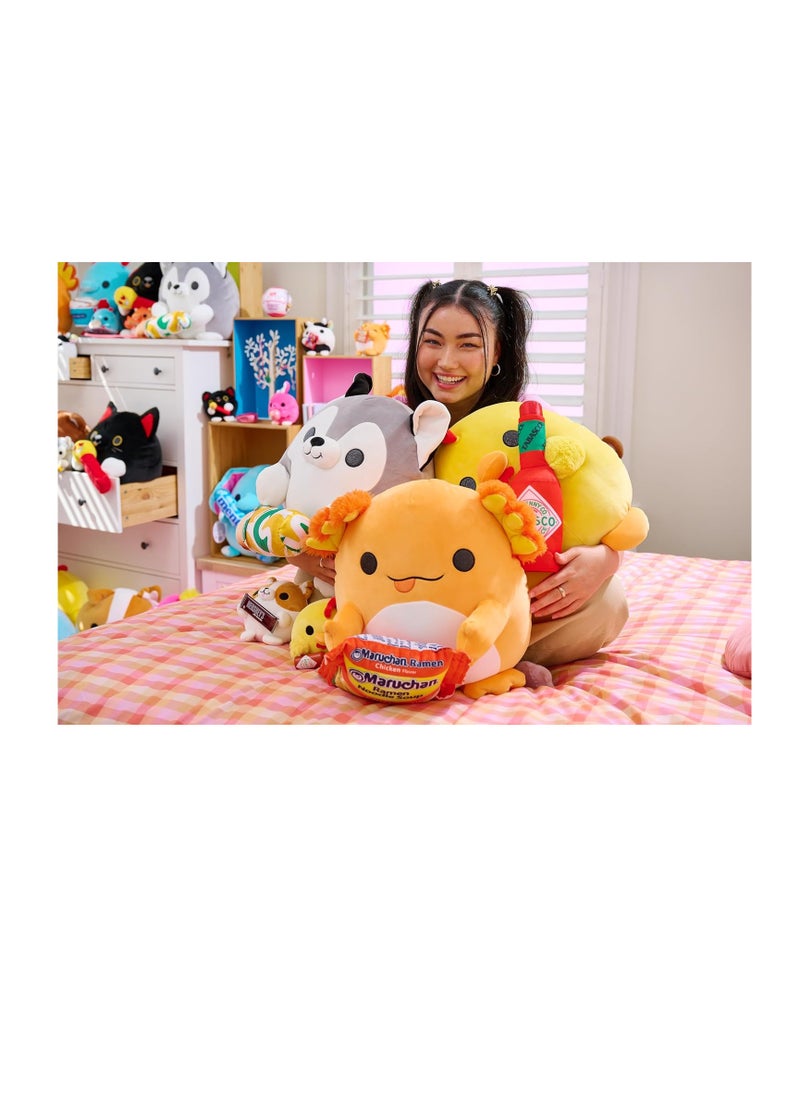 Snackles Super Sized 14 Inc Unicorn (Bazooka) Cuddly Squishy Comfort Plush with License Snack