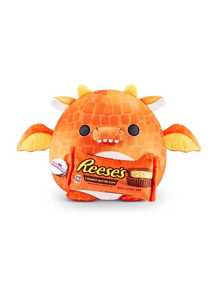 Snackles Super Soft Plush Toy - Felix Dragon with Reese's - 14 Inches