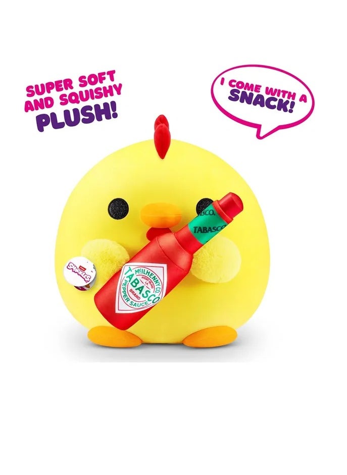 Snackles Super Soft Plush Toy - Dan Chicken With Tabasco - 14 Inches