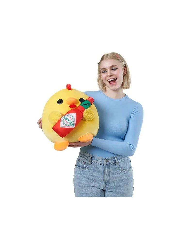 Snackles Super Soft Plush Toy - Dan Chicken With Tabasco - 14 Inches