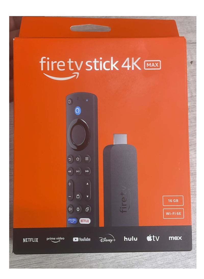 Fire TV Stick 4K Max Streaming Device Wi-Fi 6 Alexa- Voice Remote  with TV Controls 2024 latest version